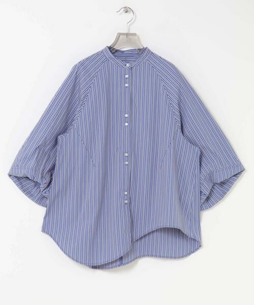 URBAN RESEARCH / アーバンリサーチ シャツ・ブラウス | イレギュラーヘムスタンドカラー7分袖ブラウス | 詳細9