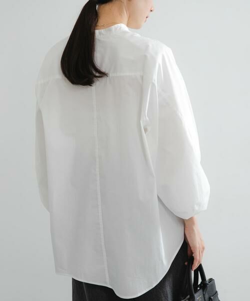 URBAN RESEARCH / アーバンリサーチ シャツ・ブラウス | イレギュラーヘムスタンドカラー7分袖ブラウス | 詳細15
