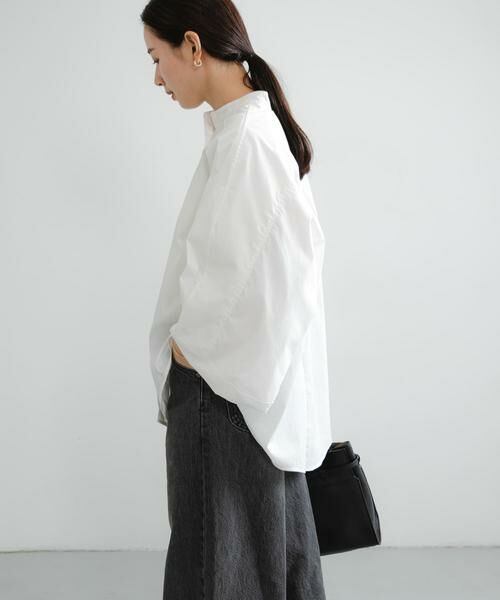 URBAN RESEARCH / アーバンリサーチ シャツ・ブラウス | イレギュラーヘムスタンドカラー7分袖ブラウス | 詳細17