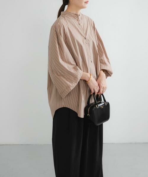 URBAN RESEARCH / アーバンリサーチ シャツ・ブラウス | イレギュラーヘムスタンドカラー7分袖ブラウス | 詳細22