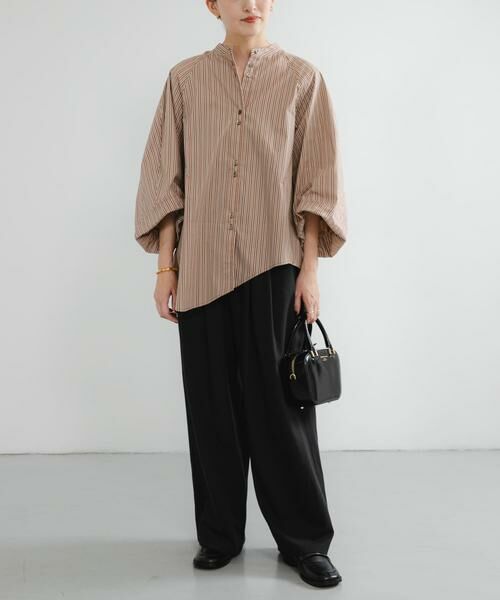 URBAN RESEARCH / アーバンリサーチ シャツ・ブラウス | イレギュラーヘムスタンドカラー7分袖ブラウス | 詳細24
