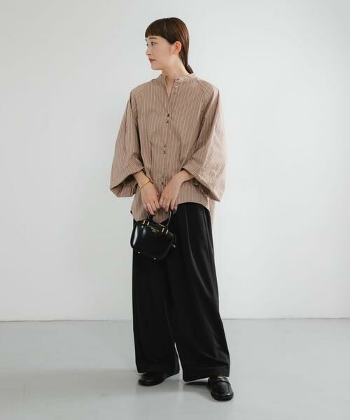 URBAN RESEARCH / アーバンリサーチ シャツ・ブラウス | イレギュラーヘムスタンドカラー7分袖ブラウス | 詳細25