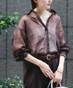 URBAN RESEARCH / アーバンリサーチ シャツ・ブラウス | シアーチェックオーバーシャツ