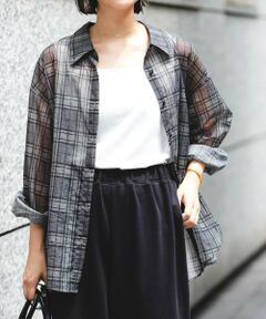 URBAN RESEARCH / アーバンリサーチ シャツ・ブラウス | シアーチェックオーバーシャツ