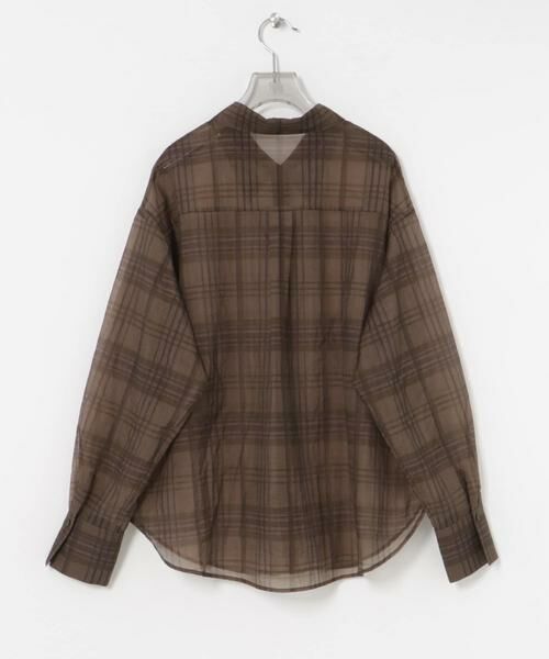URBAN RESEARCH / アーバンリサーチ シャツ・ブラウス | シアーチェックオーバーシャツ | 詳細10