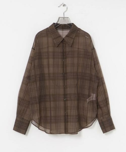 URBAN RESEARCH / アーバンリサーチ シャツ・ブラウス | シアーチェックオーバーシャツ | 詳細8