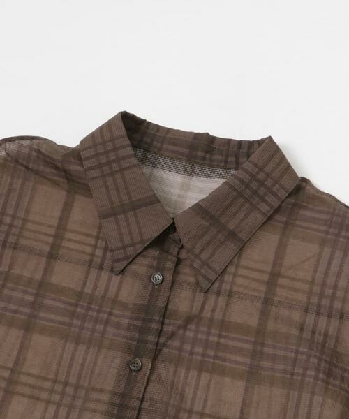 URBAN RESEARCH / アーバンリサーチ シャツ・ブラウス | シアーチェックオーバーシャツ | 詳細9