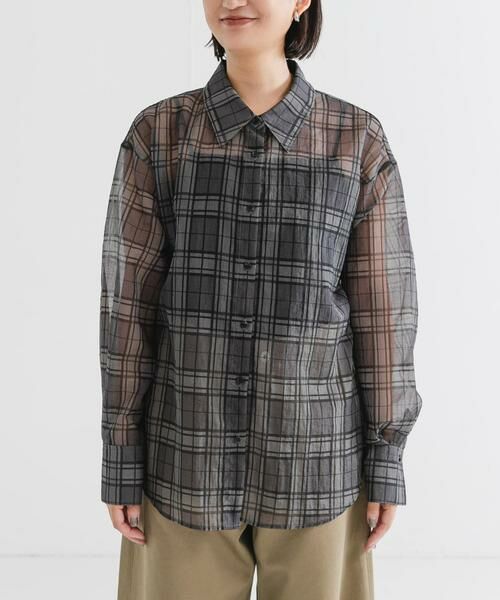 URBAN RESEARCH / アーバンリサーチ シャツ・ブラウス | シアーチェックオーバーシャツ | 詳細20