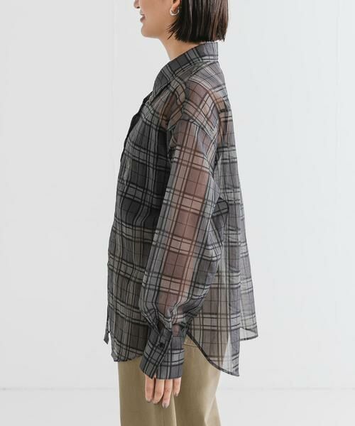URBAN RESEARCH / アーバンリサーチ シャツ・ブラウス | シアーチェックオーバーシャツ | 詳細21