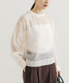 オーガンジーシアートップス