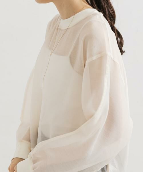 URBAN RESEARCH / アーバンリサーチ Tシャツ | オーガンジーシアートップス | 詳細1