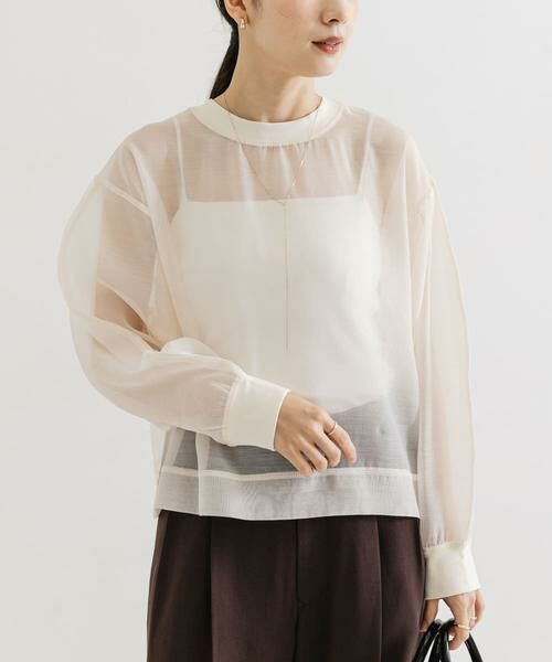 URBAN RESEARCH / アーバンリサーチ Tシャツ | オーガンジーシアートップス | 詳細2