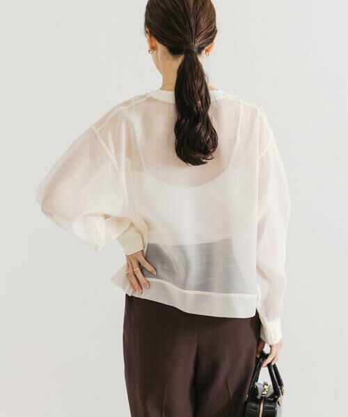 URBAN RESEARCH / アーバンリサーチ Tシャツ | オーガンジーシアートップス | 詳細3