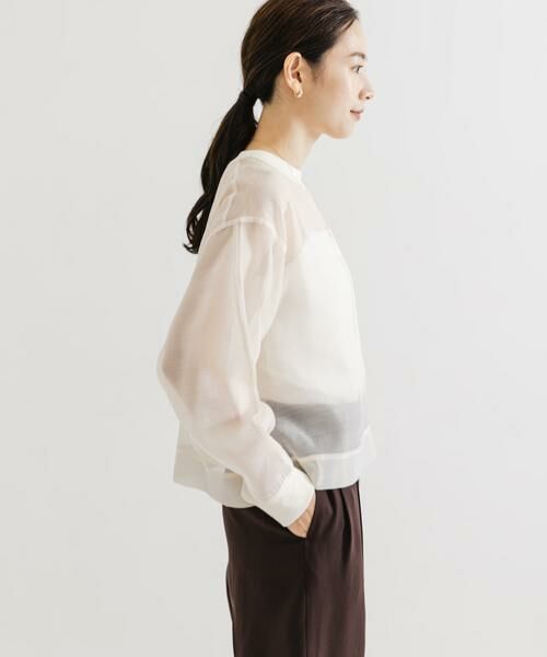 URBAN RESEARCH / アーバンリサーチ Tシャツ | オーガンジーシアートップス | 詳細4