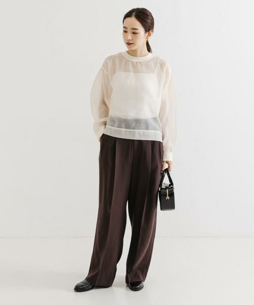 URBAN RESEARCH / アーバンリサーチ Tシャツ | オーガンジーシアートップス | 詳細7