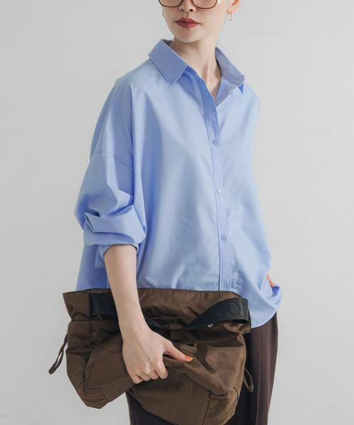 URBAN RESEARCH/アーバンリサーチ ドルマンスリーブシャツ ブルー系その他 FREE