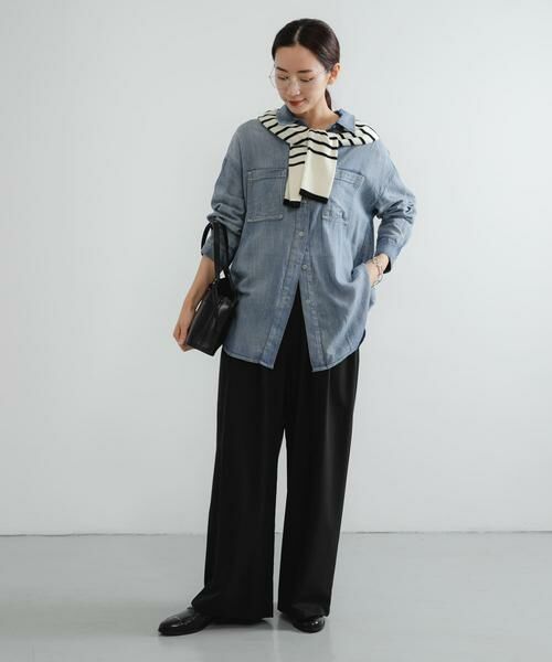 URBAN RESEARCH / アーバンリサーチ シャツ・ブラウス | シアーデニムシャツ | 詳細3