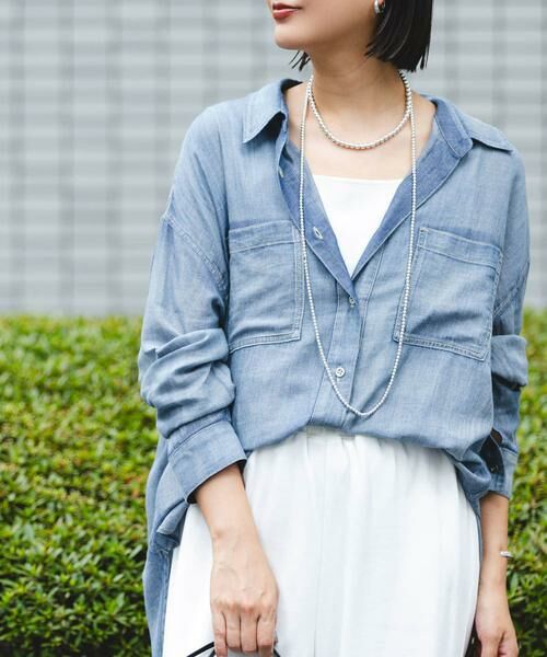 URBAN RESEARCH / アーバンリサーチ シャツ・ブラウス | シアーデニムシャツ | 詳細4