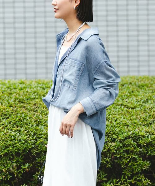 URBAN RESEARCH / アーバンリサーチ シャツ・ブラウス | シアーデニムシャツ | 詳細5