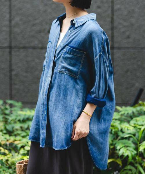 URBAN RESEARCH / アーバンリサーチ シャツ・ブラウス | シアーデニムシャツ | 詳細15
