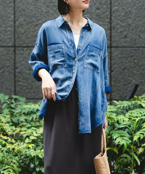 URBAN RESEARCH / アーバンリサーチ シャツ・ブラウス | シアーデニムシャツ | 詳細17