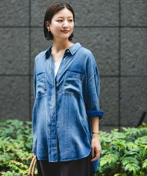 URBAN RESEARCH / アーバンリサーチ シャツ・ブラウス | シアーデニムシャツ | 詳細18