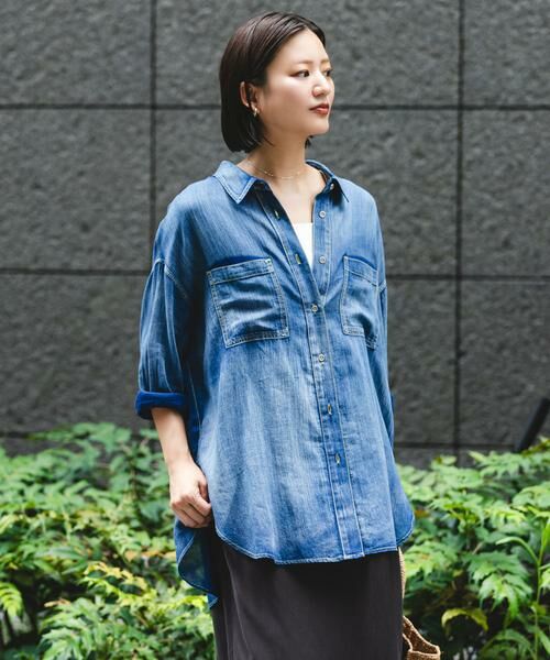 URBAN RESEARCH / アーバンリサーチ シャツ・ブラウス | シアーデニムシャツ | 詳細19