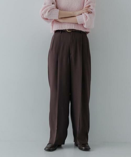 URBAN RESEARCH / アーバンリサーチ その他パンツ | new basic　ダブルクロスキュプラパンツ | 詳細1