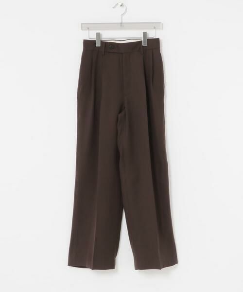 URBAN RESEARCH/アーバンリサーチ new basic ダブルクロスキュプラパンツ ブラウン 38 URBAN RESEARCH/アーバンリサーチ new basic ダブルクロスキュプラパンツ ブラウン 38
