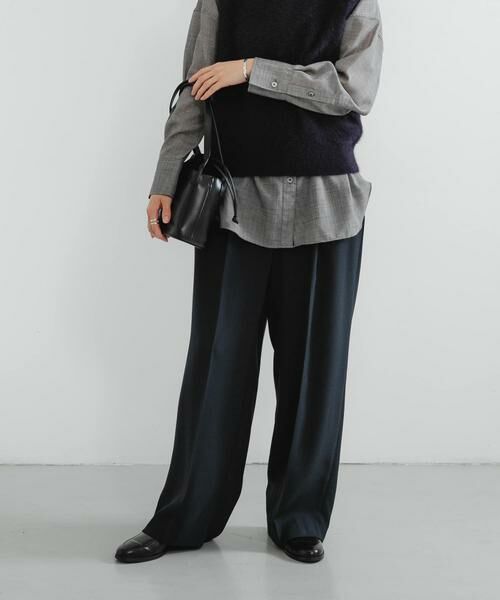 URBAN RESEARCH / アーバンリサーチ その他パンツ | new basic　ダブルクロスキュプラパンツ | 詳細14