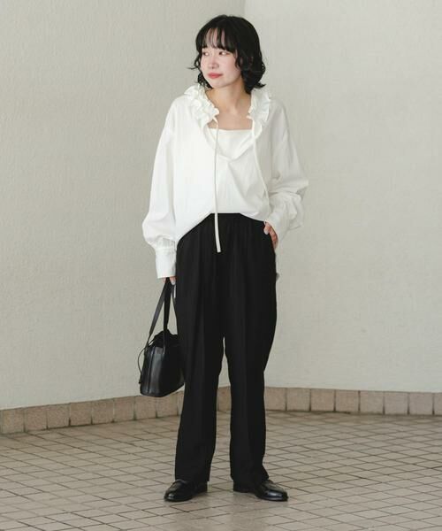 URBAN RESEARCH / アーバンリサーチ その他パンツ | 『34サイズ/低身長向けも展開』 ポプリンイージーテーパードパンツ | 詳細10