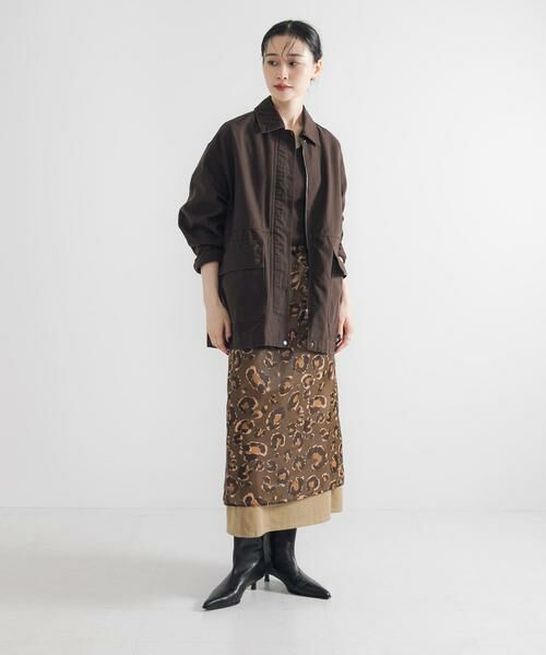 URBAN RESEARCH / アーバンリサーチ スカート | レオパードプリントレイヤードスカート | 詳細10