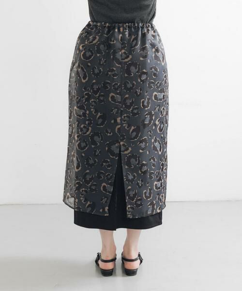 URBAN RESEARCH / アーバンリサーチ スカート | レオパードプリントレイヤードスカート | 詳細25