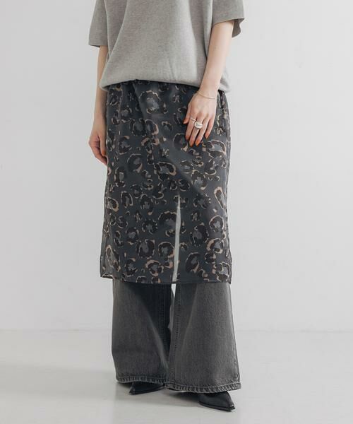 URBAN RESEARCH / アーバンリサーチ スカート | レオパードプリントレイヤードスカート | 詳細19