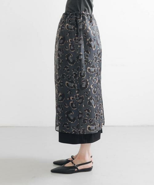 URBAN RESEARCH / アーバンリサーチ スカート | レオパードプリントレイヤードスカート | 詳細24