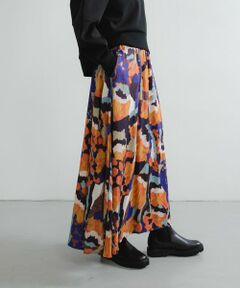 URBAN RESEARCH / アーバンリサーチ スカート | 『WEB限定』アートフラワープリントギャザースカート