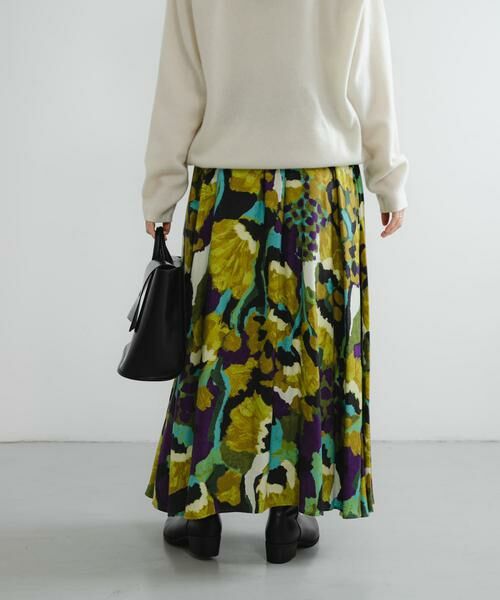 URBAN RESEARCH / アーバンリサーチ スカート | 『WEB限定』アートフラワープリントギャザースカート | 詳細14
