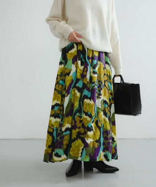URBAN RESEARCH / アーバンリサーチ スカート | 『WEB限定』アートフラワープリントギャザースカート | 詳細16