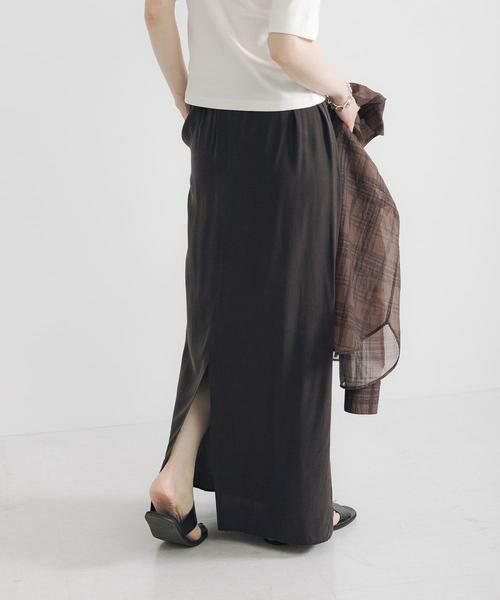 URBAN RESEARCH / アーバンリサーチ スカート | キュプラレーヨンギャザーIラインスカート | 詳細3