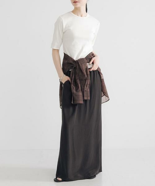 URBAN RESEARCH / アーバンリサーチ スカート | キュプラレーヨンギャザーIラインスカート | 詳細5