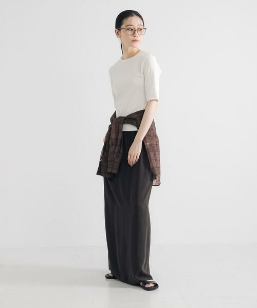 URBAN RESEARCH / アーバンリサーチ スカート | キュプラレーヨンギャザーIラインスカート | 詳細7