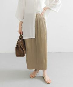 URBAN RESEARCH / アーバンリサーチ スカート | サテンプリーツストレートラインスカート