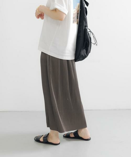 URBAN RESEARCH / アーバンリサーチ スカート | サテンプリーツストレートラインスカート | 詳細2