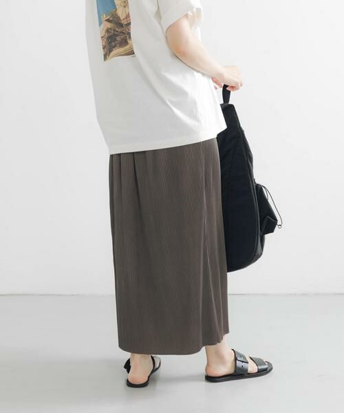 URBAN RESEARCH / アーバンリサーチ スカート | サテンプリーツストレートラインスカート | 詳細5