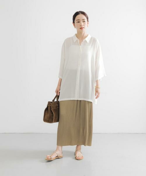 URBAN RESEARCH / アーバンリサーチ スカート | サテンプリーツストレートラインスカート | 詳細15