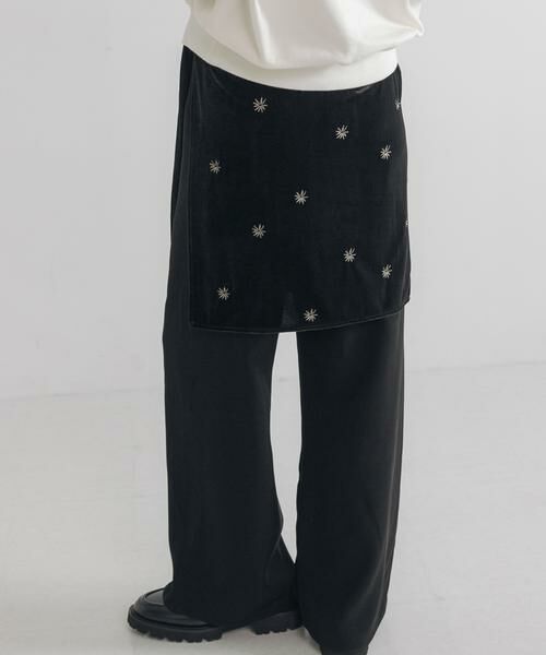 URBAN RESEARCH / アーバンリサーチ スカート | ベロア刺繍ラップスカート | 詳細2