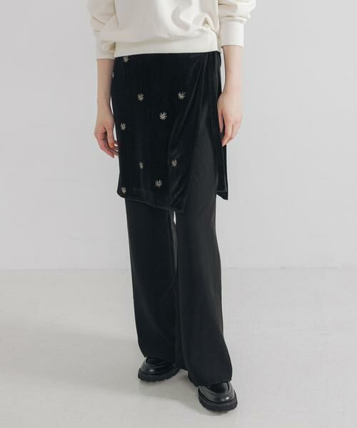 URBAN RESEARCH / アーバンリサーチ スカート | ベロア刺繍ラップスカート | 詳細3