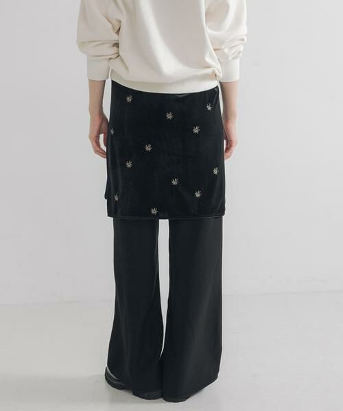 URBAN RESEARCH / アーバンリサーチ スカート | ベロア刺繍ラップスカート | 詳細4