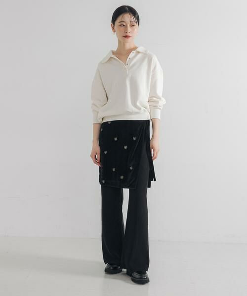 URBAN RESEARCH / アーバンリサーチ スカート | ベロア刺繍ラップスカート | 詳細6