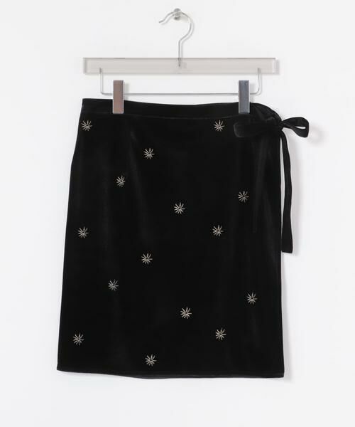 URBAN RESEARCH / アーバンリサーチ スカート | ベロア刺繍ラップスカート | 詳細7